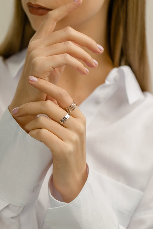 Set inele din argint Eirene